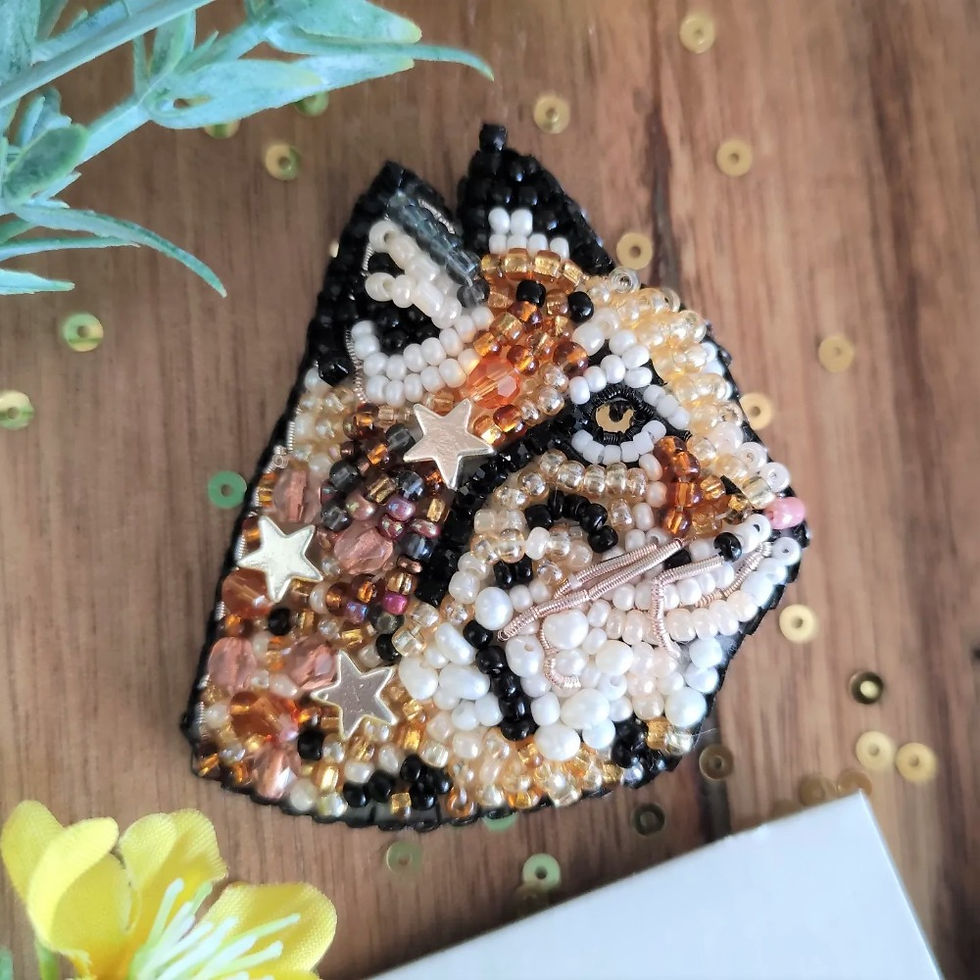 Miniature : Broche lynx