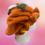 Thumbnail: Orange Blossom Faux Sherpa Bonnet: Satin Lined Strawberry Shortcake