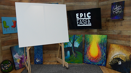 Large Canvas Art Easel that expands and extends for all canvases