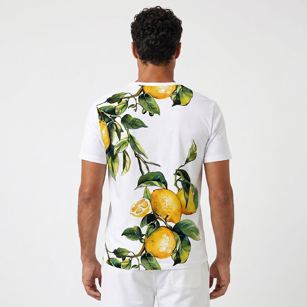 Thumbnail: Limonaia Botanica Blanche 100% Cotton T-Shirt