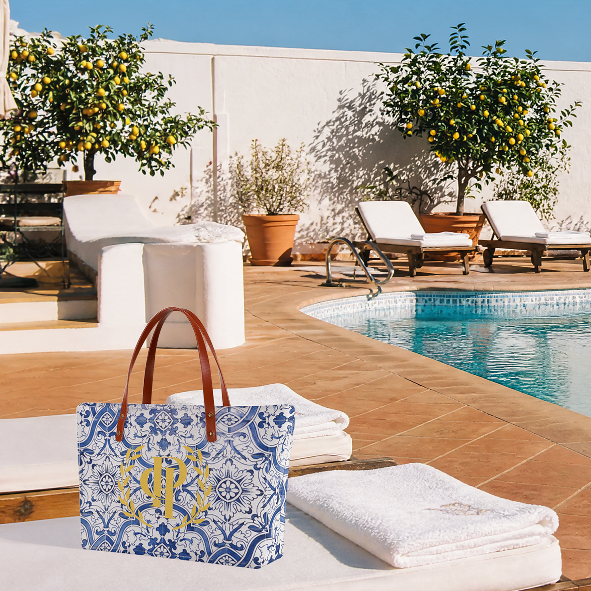 Limonaia Baroque Initiales Tote