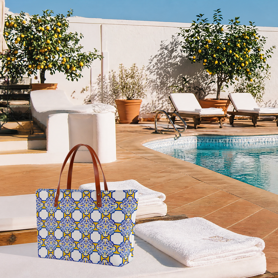 Limonaia Azulejos Tote