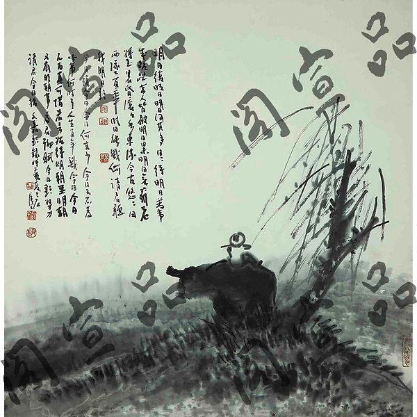 牧童吹笛上高丘