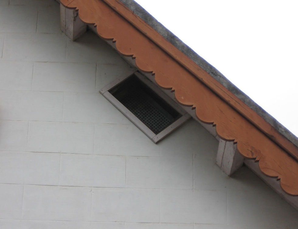 Ventilation should be provided for the roof so that the attic space is well ventilated.