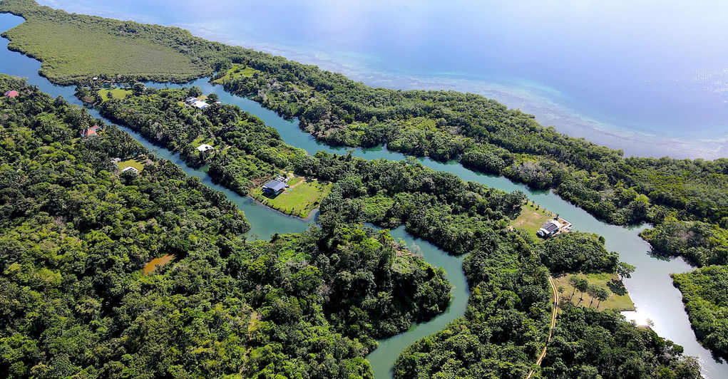 Bird view of the Gated development In Bocas del Toro