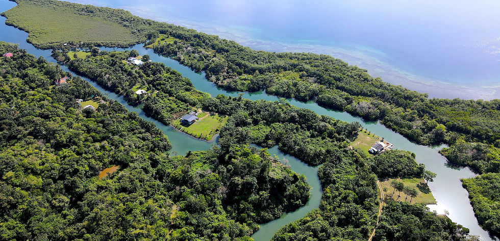 Bird view of the Gated development In Bocas del Toro