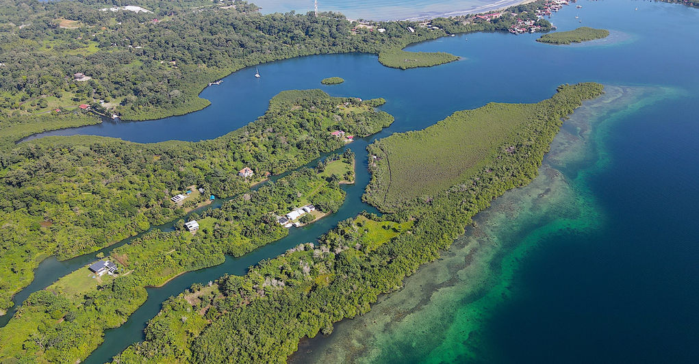 Bird view of the Gated development In Bocas del Toro