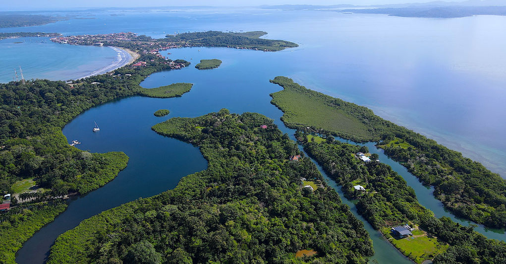 Bird view of the Gated development In Bocas del Toro