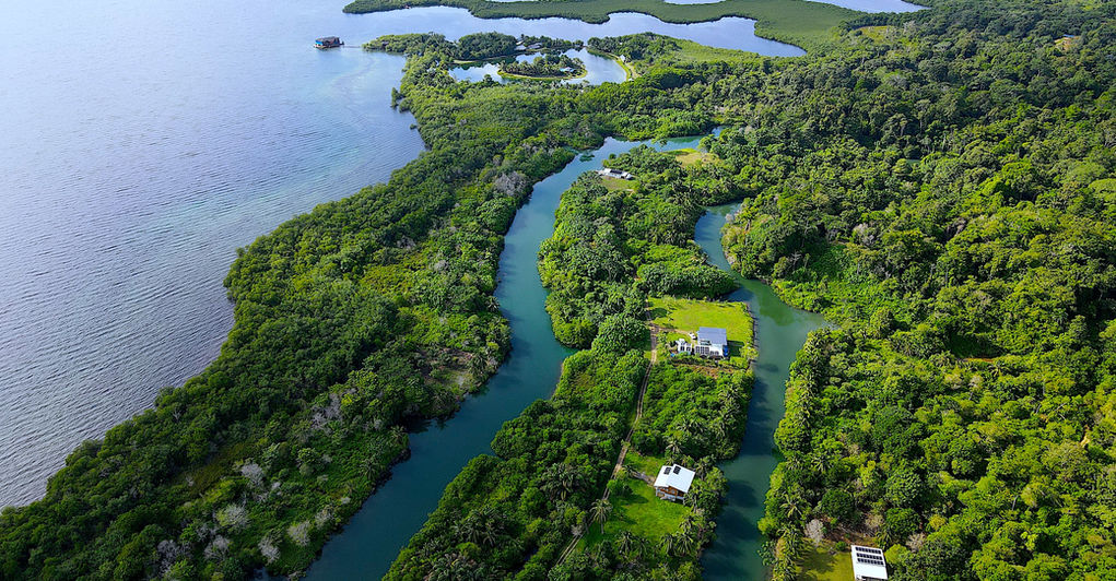 Bird view of the Gated development In Bocas del Toro