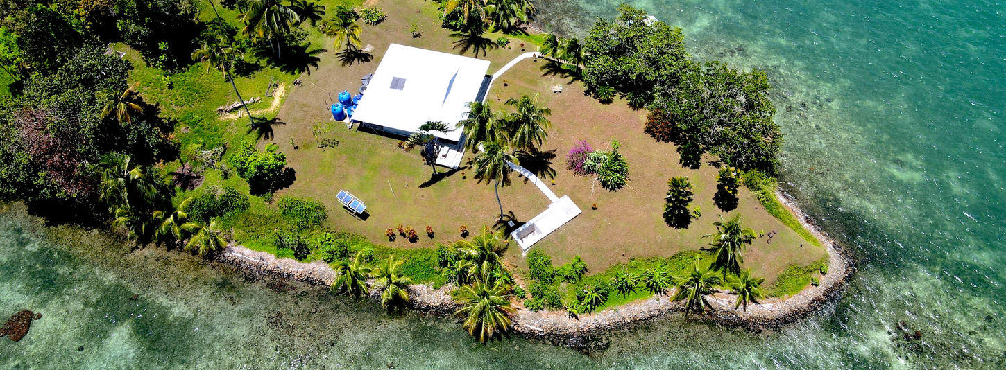 Aerial view of the property