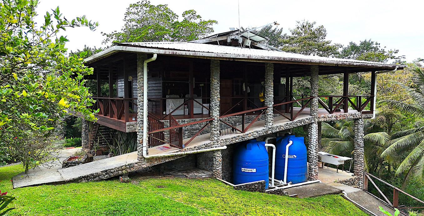 Side view of the house