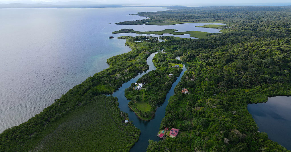 Bird view of the Gated development In Bocas del Toro