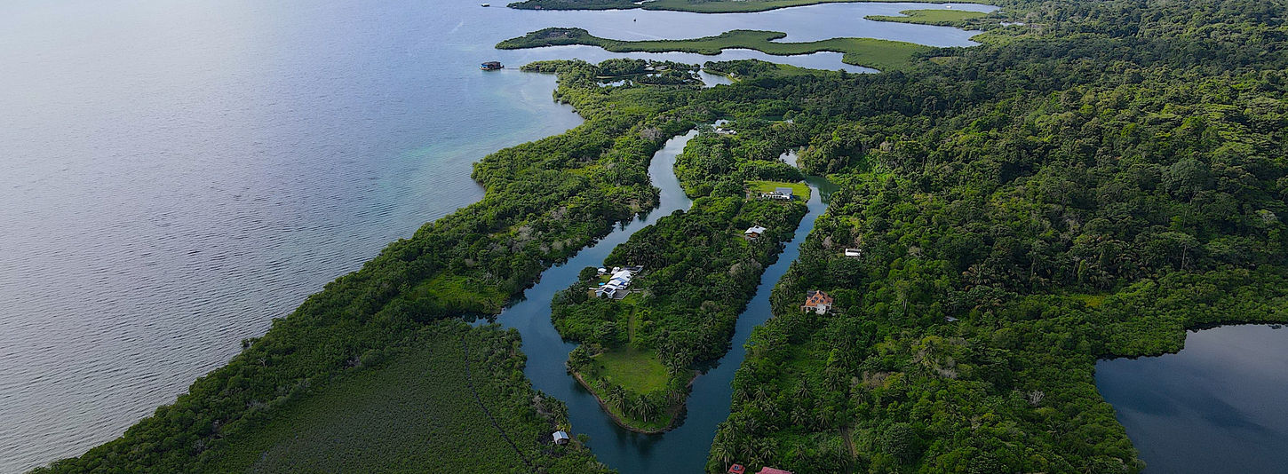 Bird view of the Gated development In Bocas del Toro