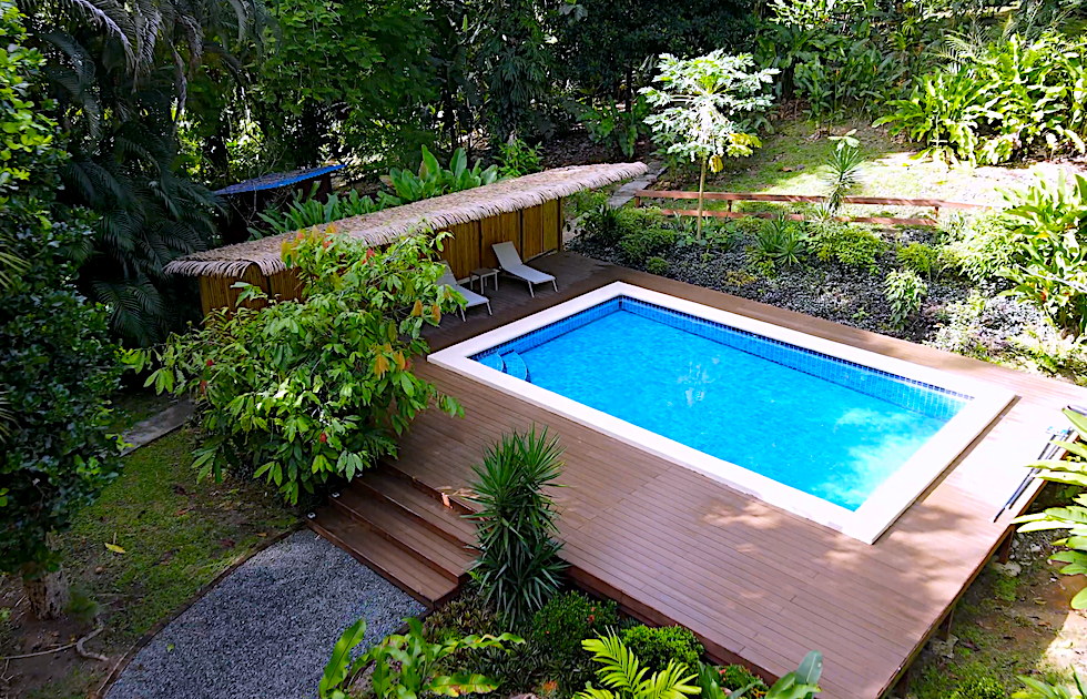 Bird view of the swimming pool