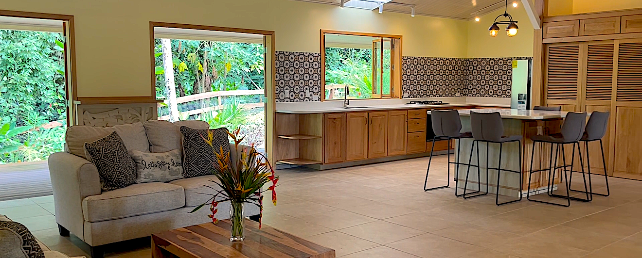 Kitchen and living room