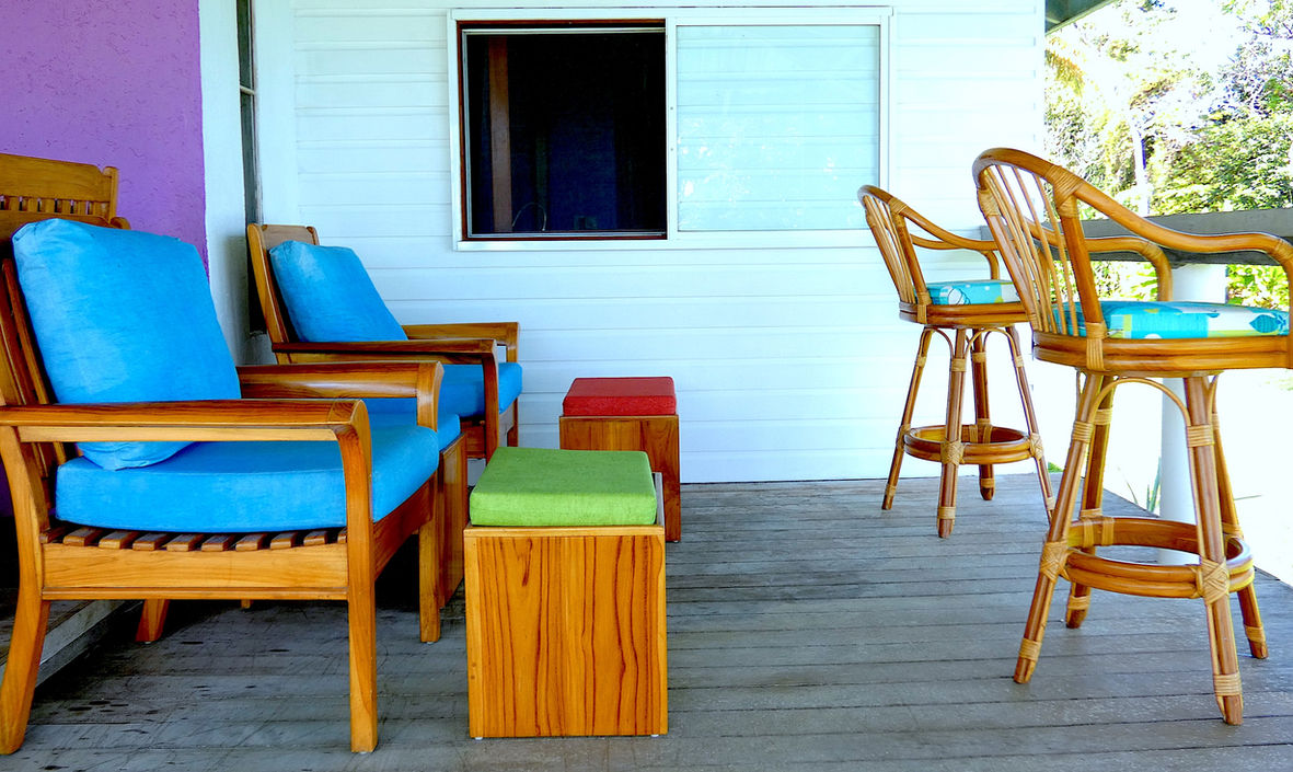 View of the front deck