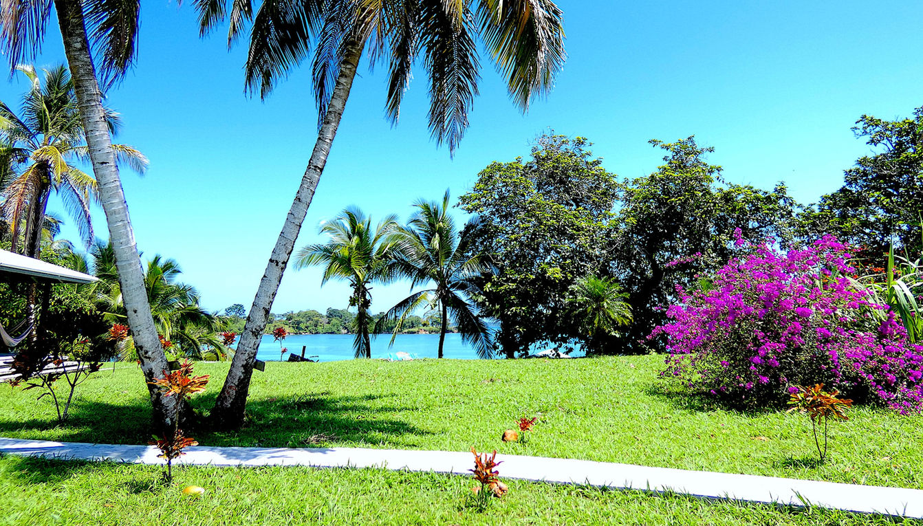 Vue de la mer du balcon