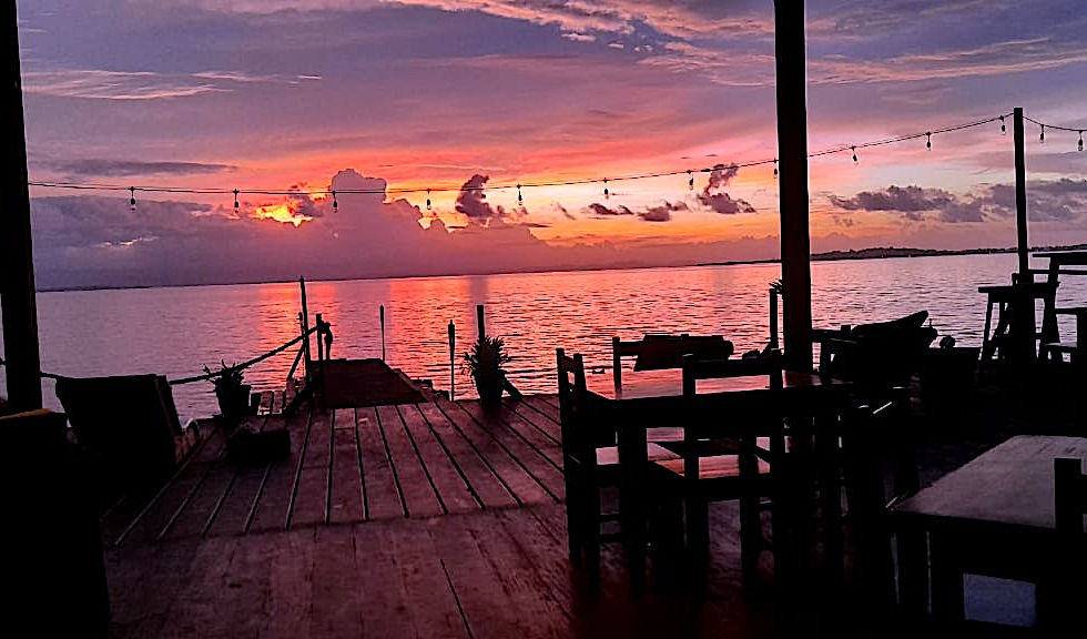 Sunset view from the terrace