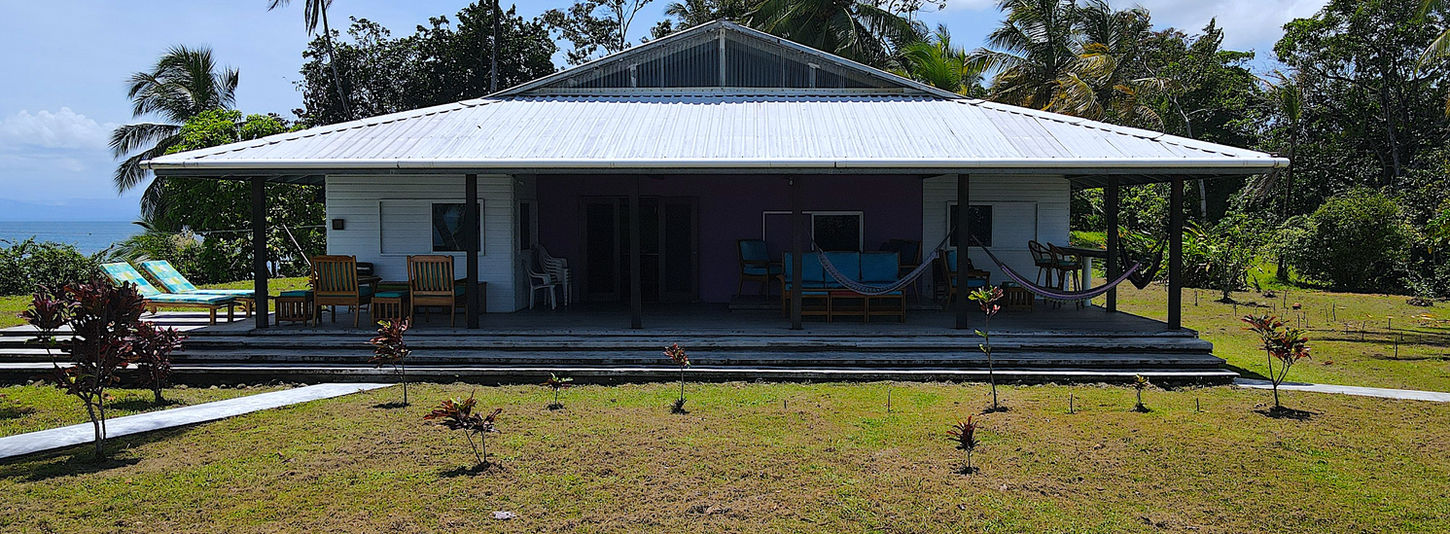 View of the house front deck
