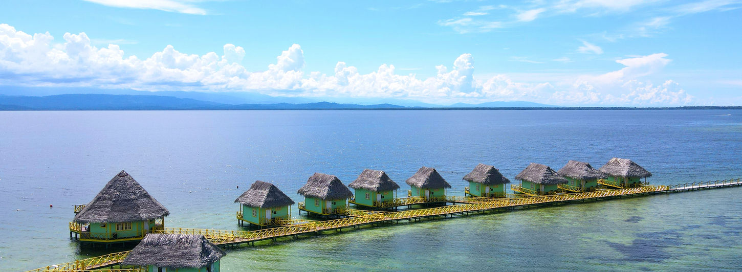 Bird view of the Hotel Resort for sale in Bocas del Toro