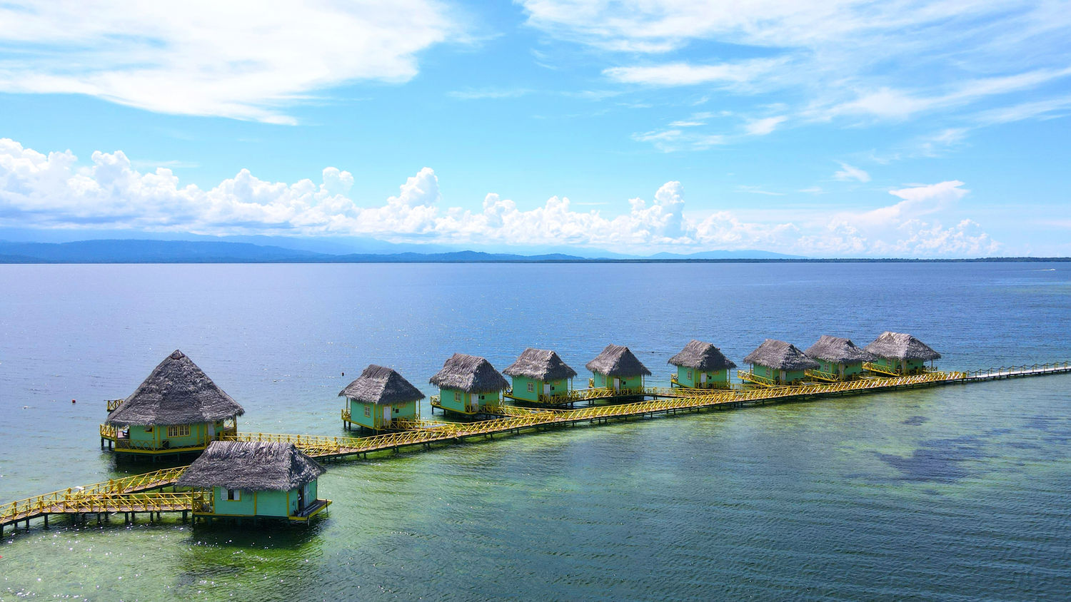 Bird view of the Hotel Resort for sale in Bocas del Toro