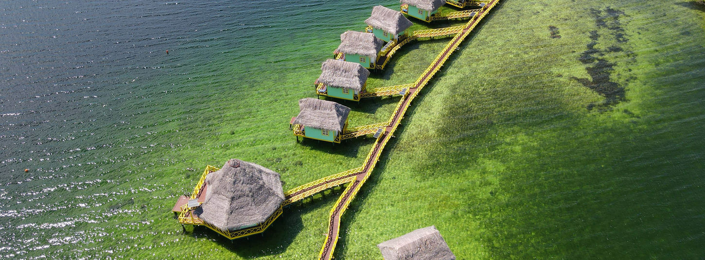 Bird view of the Hotel Resort for sale in Bocas del Toro