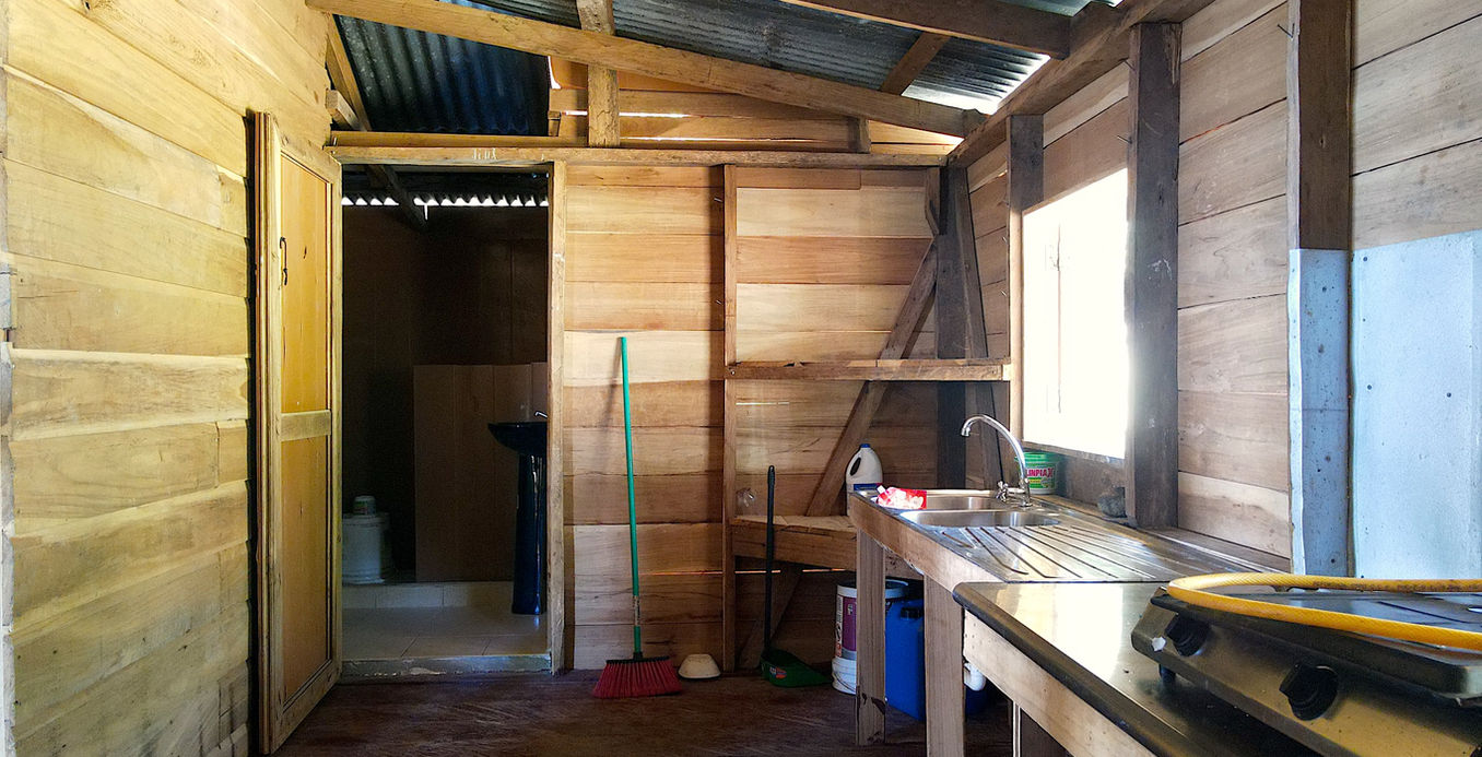 Kitchen and bathroom