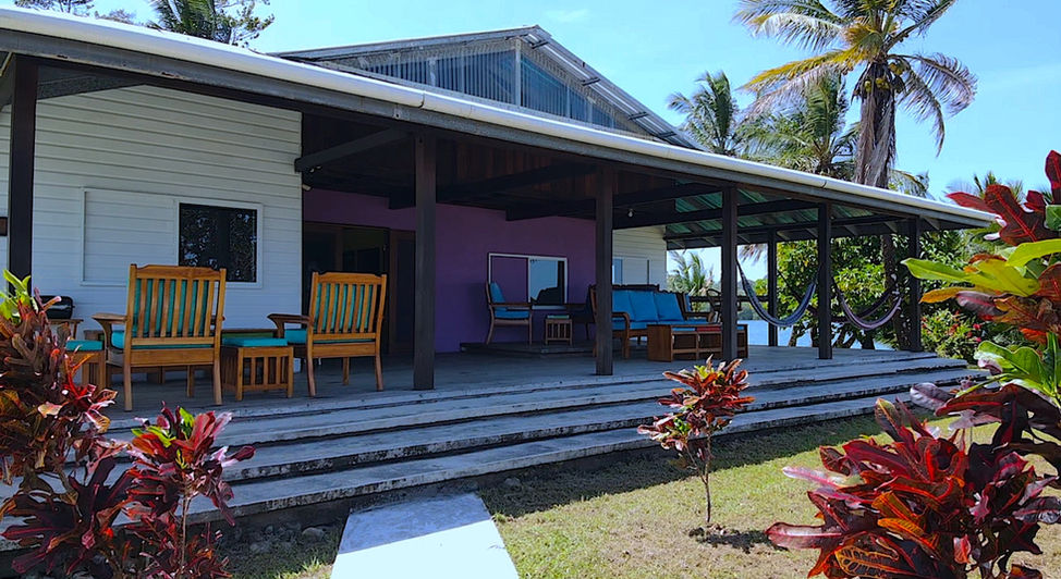 View of the front deck