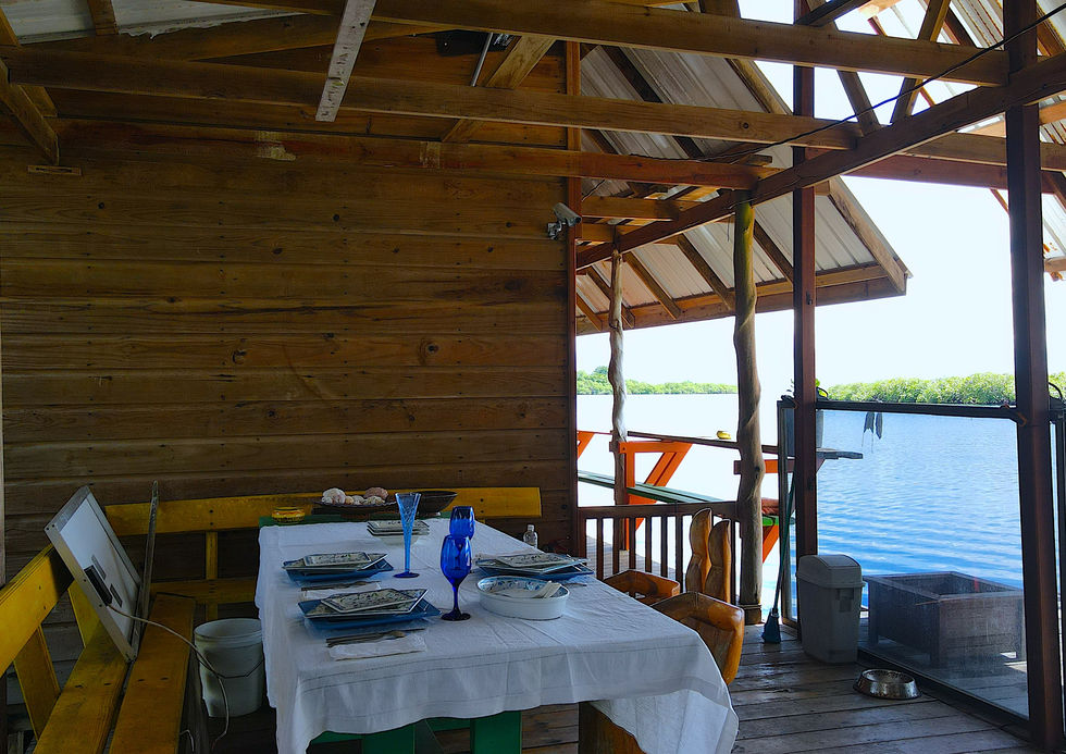 Outside dining room