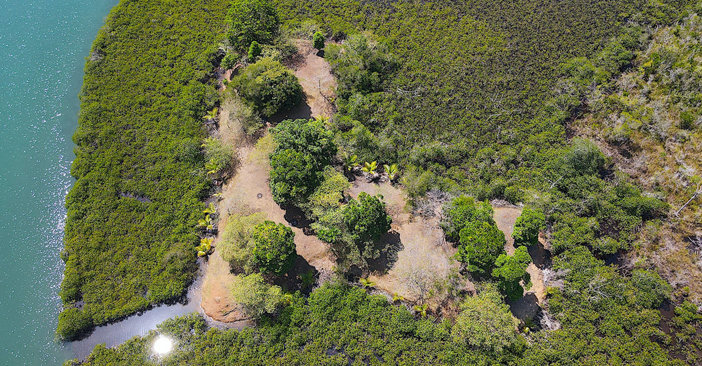 Bird view of the island