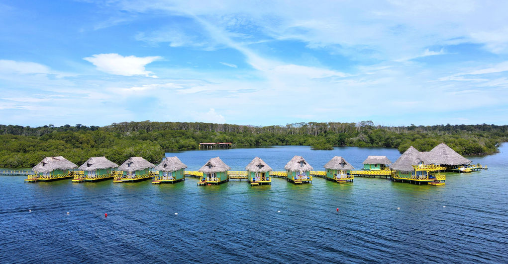 Bird view of the Hotel Resort for sale in Bocas del Toro