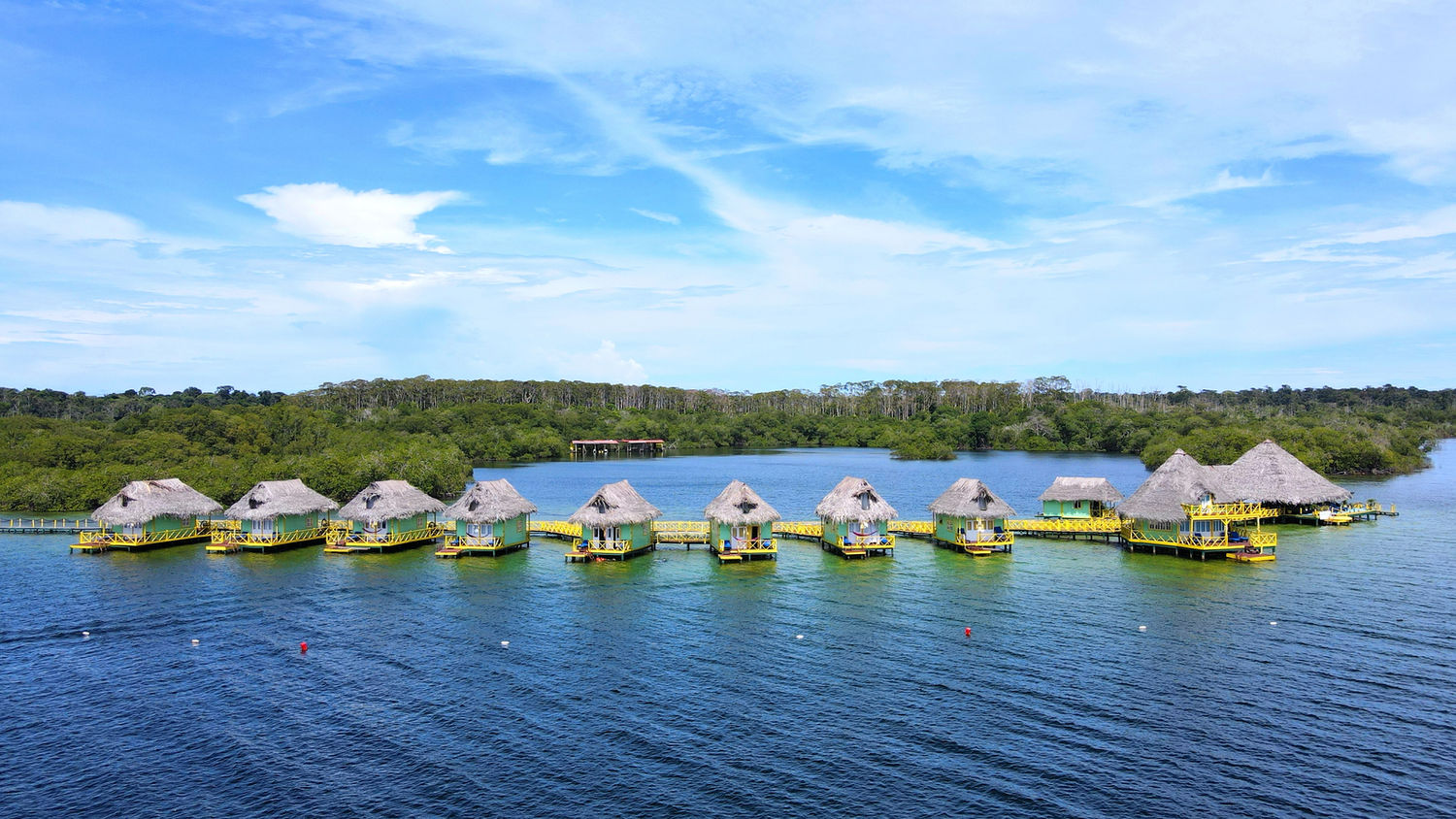 Bird view of the Hotel Resort for sale in Bocas del Toro