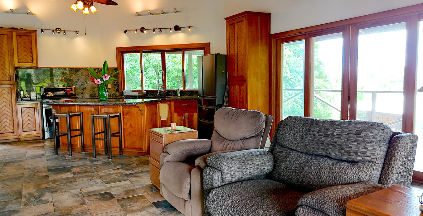 Open concept kitchen