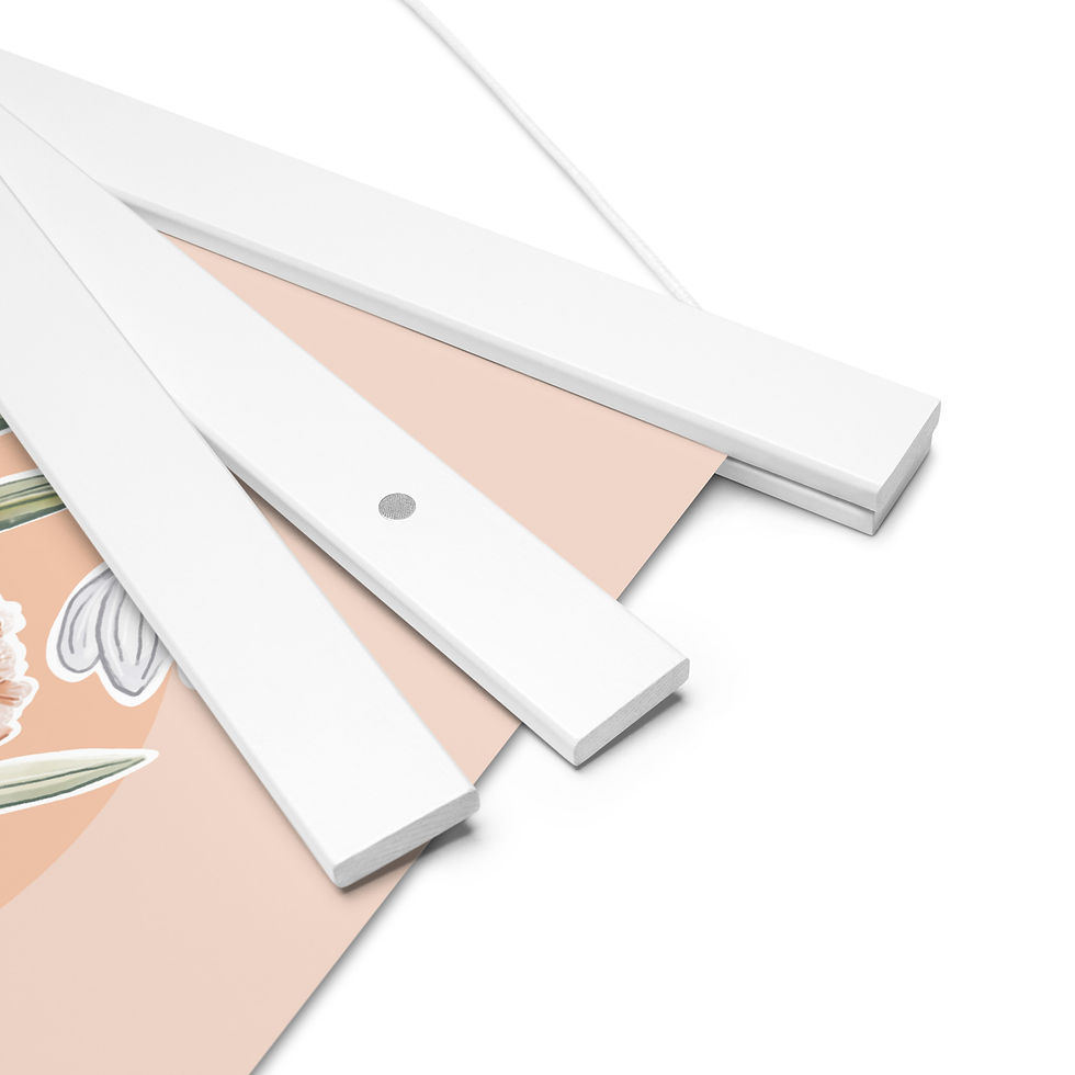 Thumbnail: Hanger + January Birth Month Botanical Print