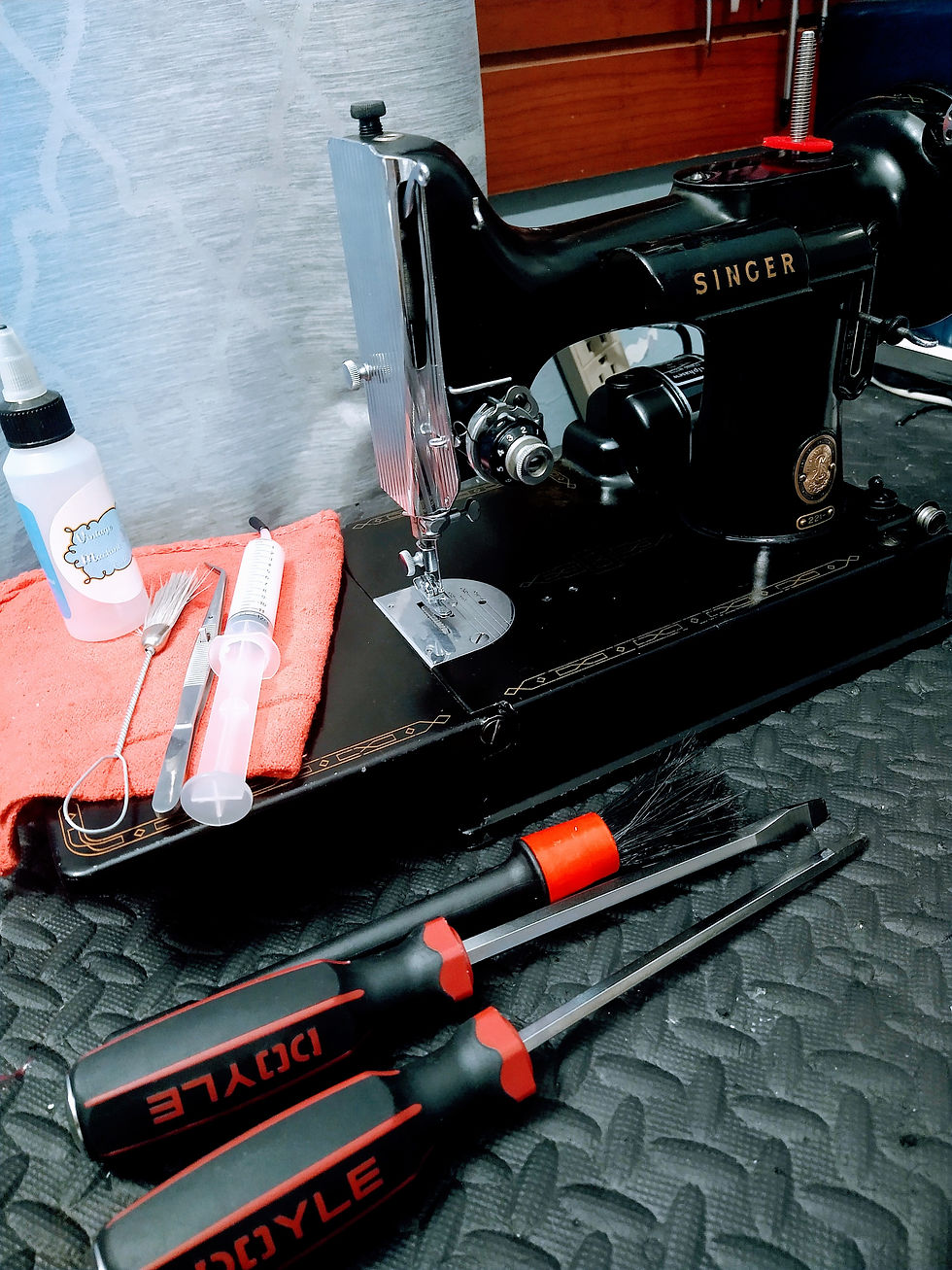 Basic tools needed for sewing machine maintenance