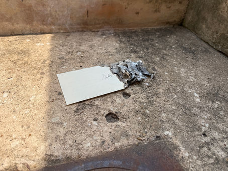 40. Write a letter to someone who hurt me and burn it.