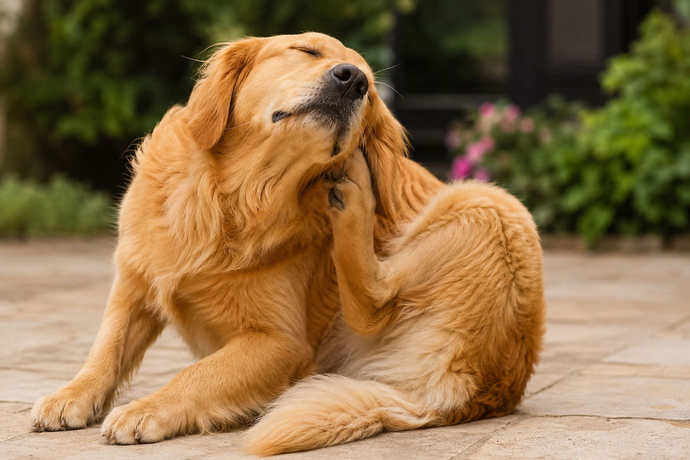 ¿Los Golden Retrievers son propensos a las alergias?