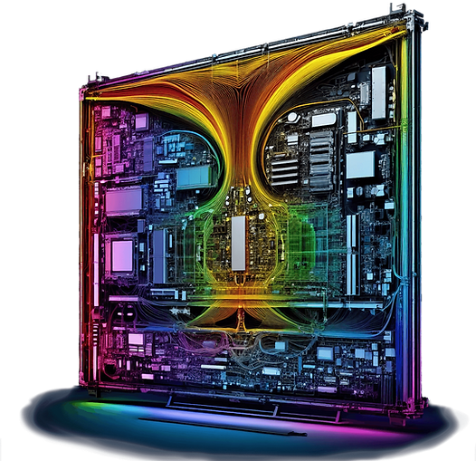 X-Ray of a tv display