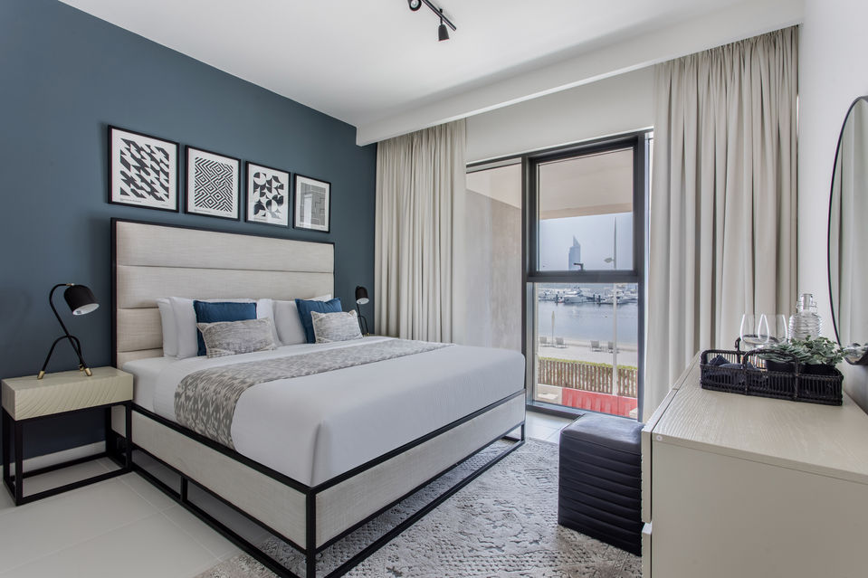 Master bedroom with natural light – Interior Photography Dubai
