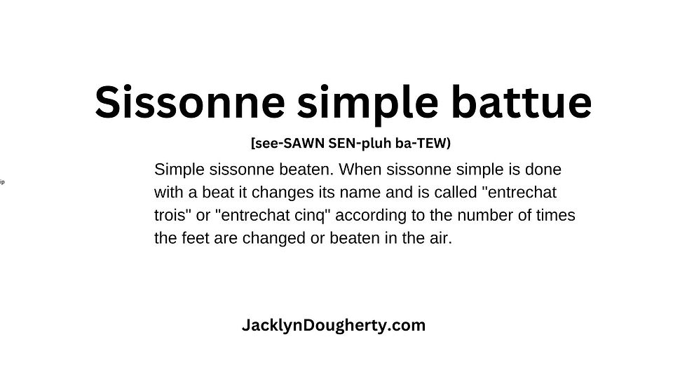 Ballet Term 
