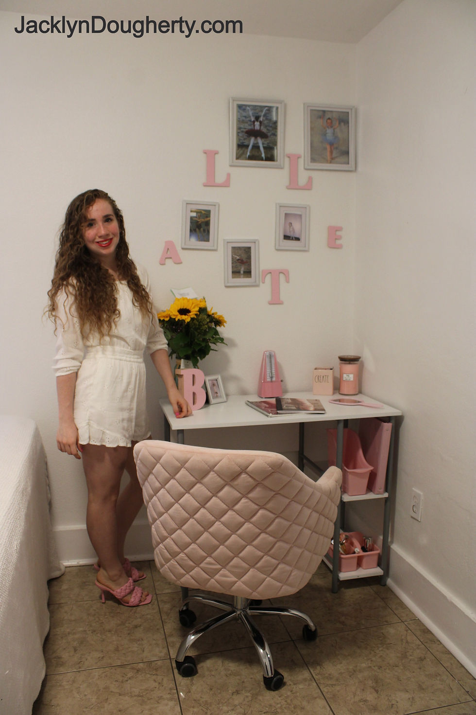 Jacklyn Dougherty Ballet dance dorm room bedroom style ideas and tips.