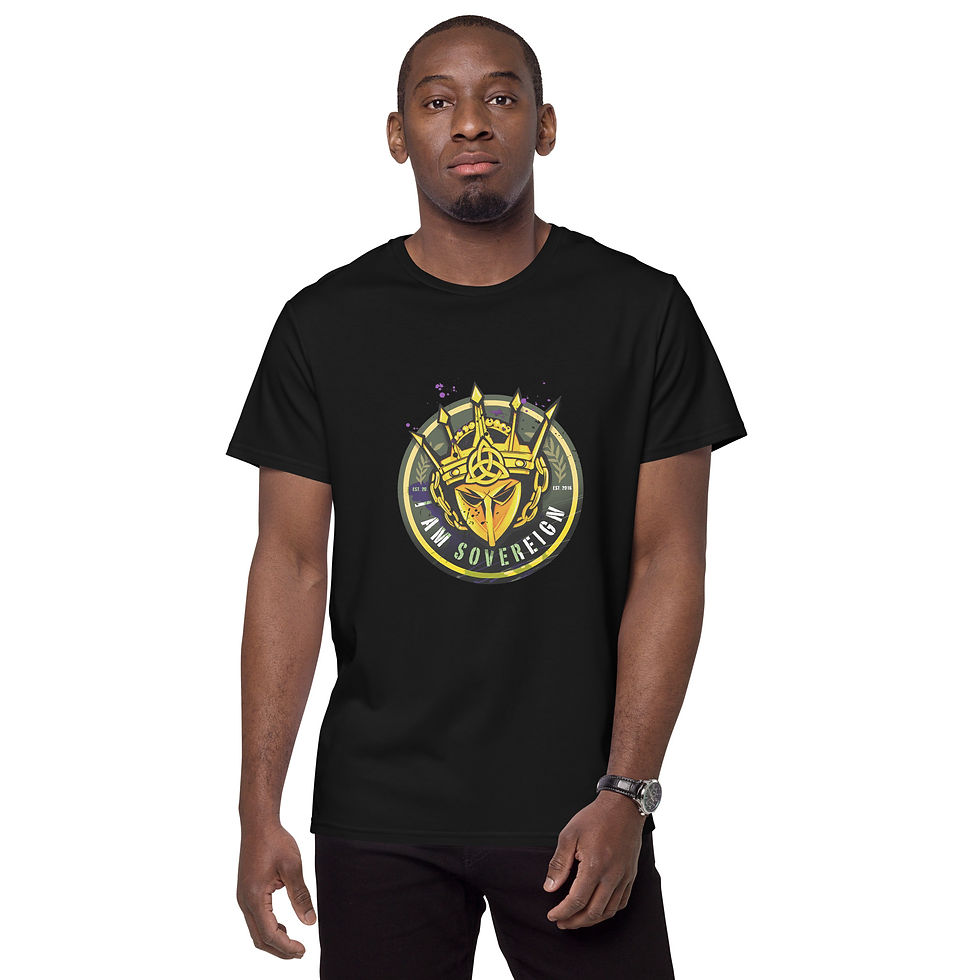 Thumbnail: Men's I Am Sovereign premium cotton t-shirt