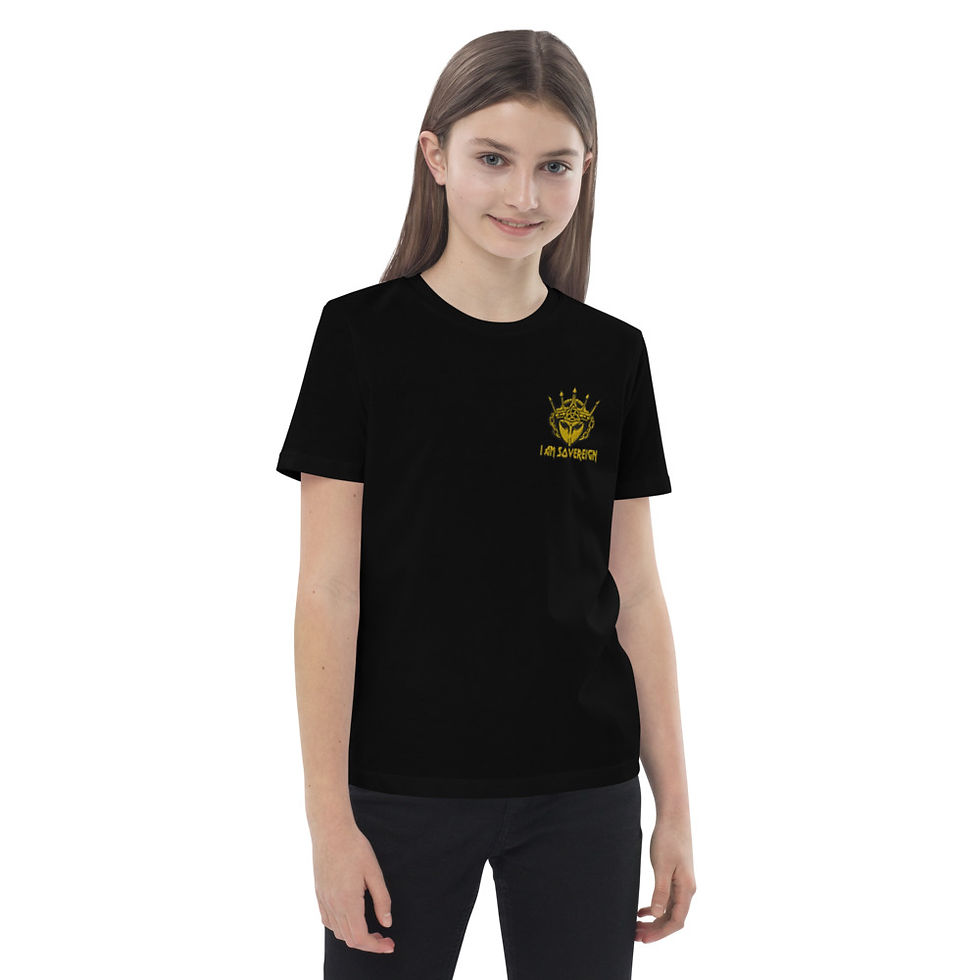 Thumbnail: Organic cotton kids I am Sovereign t-shirt