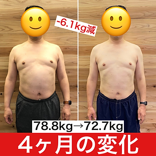 40代男性お客様のビフォーアフター