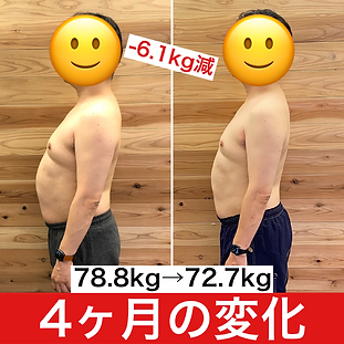 40代男性お客様のビフォーアフター