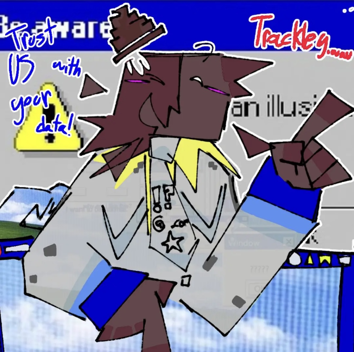 Trackley— the PoopieTracker mascot by marizstuffs