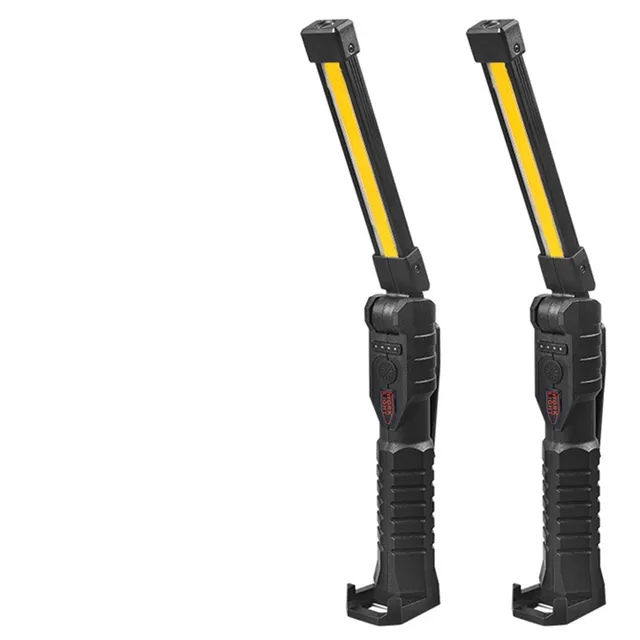 Portable Fold LED Flashlight Strong Magnet COB Working Light Type C Rechargeable