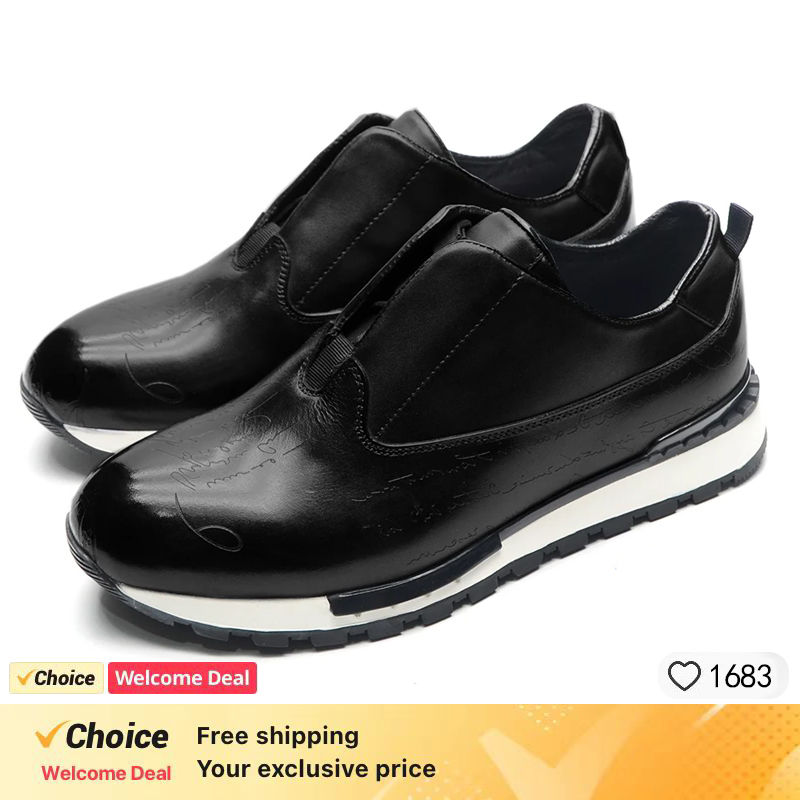 Men Shoes British Genuine Leather Shoes Comfortable Autumn 2026 New Lace Up Casu