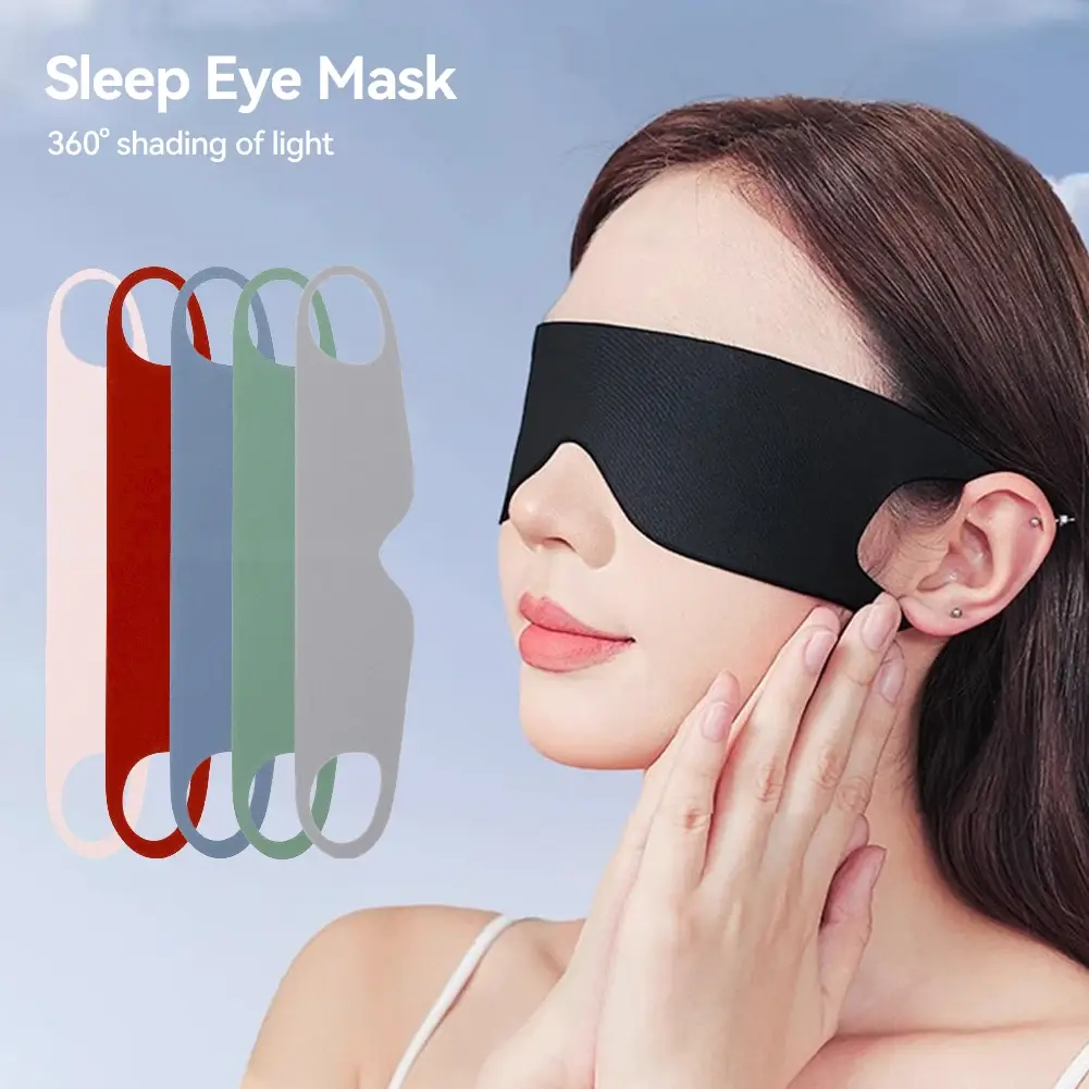 Pure Natural Silk Fabric Shading sleep blindfold Sleep Mask Cotton Filled Sleepi