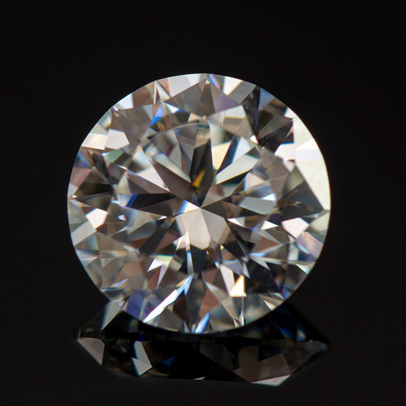 Moissanite Stone Round Cut D Color VVS1 0.1ct-12.0ct Lab Grown Gemstone for DIY